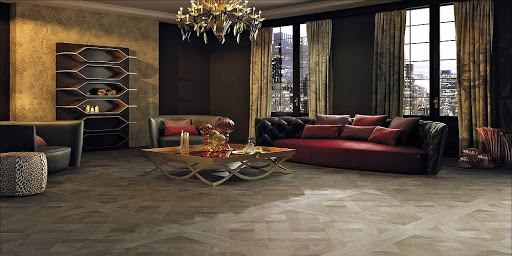 ROBERTO CAVALLI Rinascimento Intarsio Noce Mat 50*50 см (0557911) в интерьере